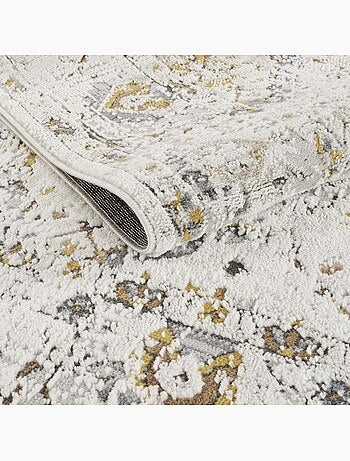 Tapis salon, motif rétro-vintage en relief, style chaleureux lyn51 aurav