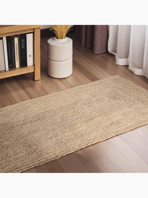 Tapis salon motif simple, jute l tissé main, design chaleureux - Kiabi Tapis salon motif simple, jute l tissé main, design chaleureux - Kiabi