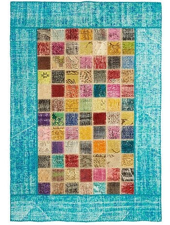 Tapis salon MUTLIPASS PATCHWORK 1A2T en laine Fait main