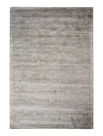 Tapis salon et chambre fait à la main en viscose motif uni NEO +