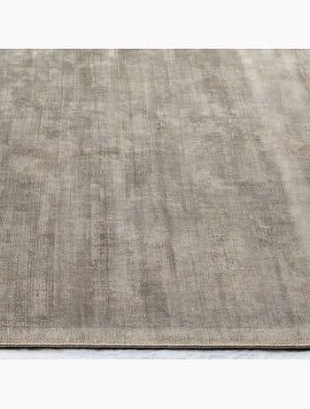 Tapis salon et chambre fait à la main en viscose motif uni NEO +