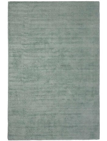 Tapis salon et chambre fait à la main en viscose motif uni NEO +