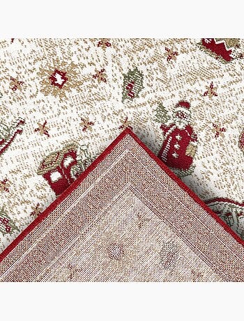 Tapis salon ou enfant noel 1, tapis kilim fin et original