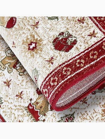 Tapis salon ou enfant noel 1, tapis kilim fin et original