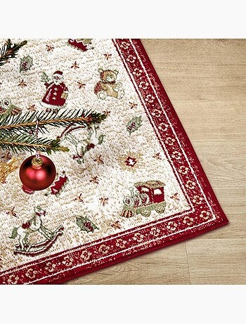 Tapis salon ou enfant noel 1, tapis kilim fin et original