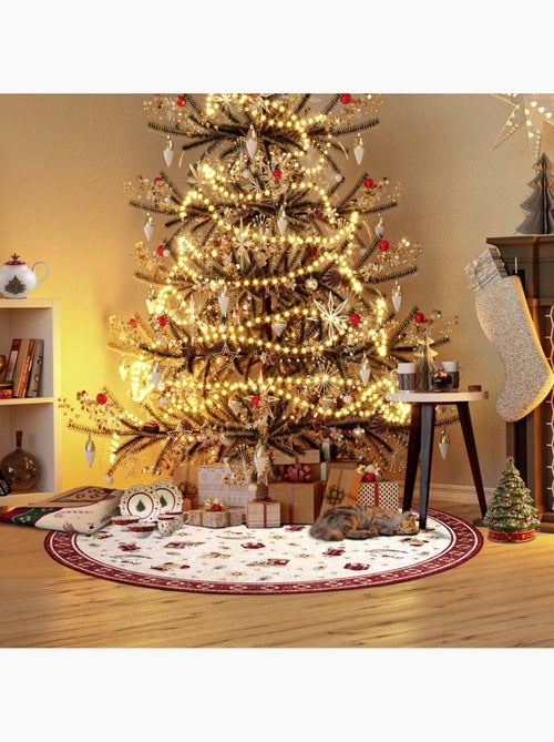 Tapis salon ou enfant noel 1, tapis kilim fin et original - Kiabi
