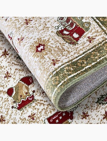 Tapis salon ou enfant noel 1, tapis kilim fin et original