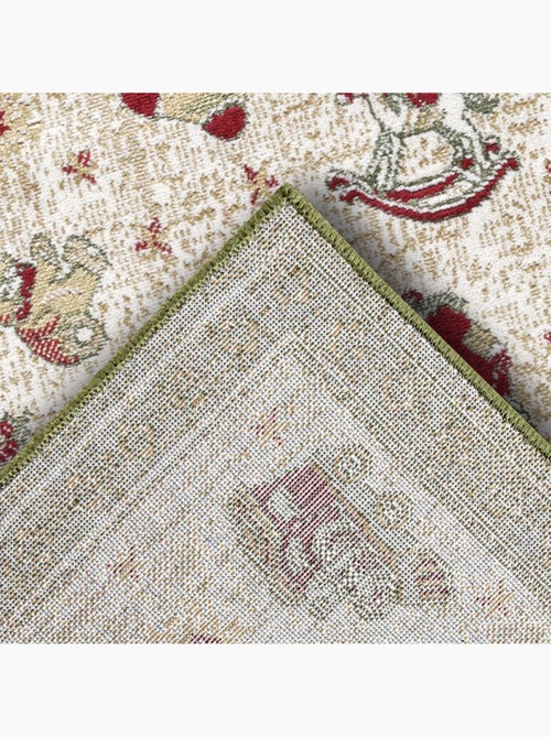 Tapis salon ou enfant noel 1, tapis kilim fin et original - Kiabi