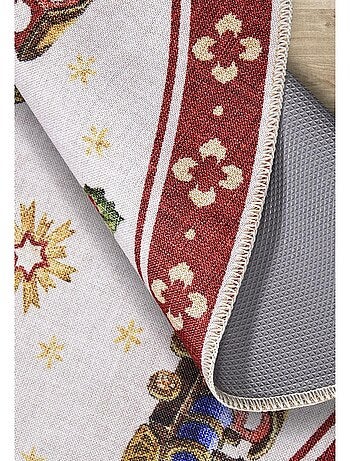 Tapis salon ou enfant noel, tapis kilim fin et original