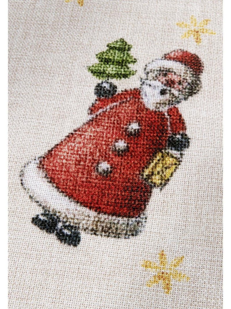 Tapis salon ou enfant noel, tapis kilim fin et original Vert - Kiabi