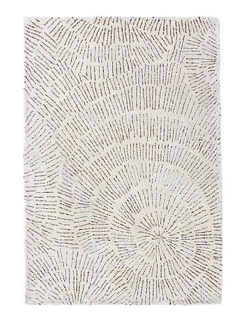 Tapis salon PISSENLIT tapis en laine dessin en relief