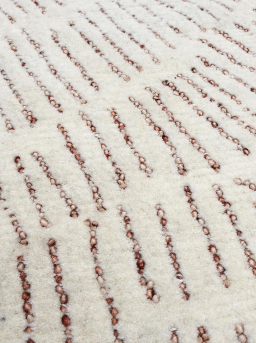 Tapis salon PISSENLIT tapis en laine dessin en relief - Kiabi