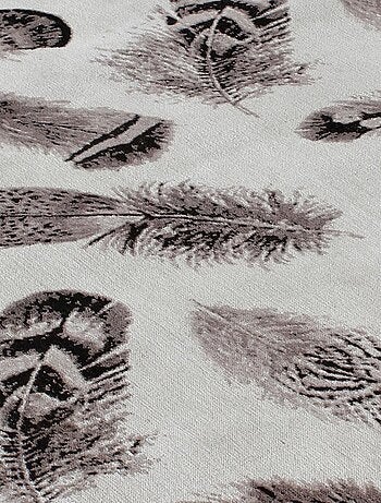 Tapis salon PLUMES , tapis en coton