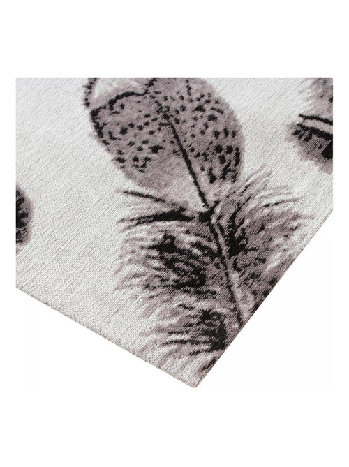 Tapis salon PLUMES , tapis en coton - Kiabi
