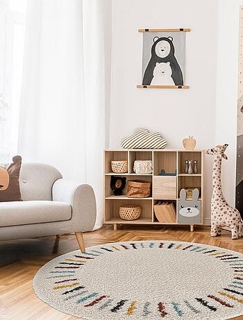 Tapis salon RADI 3 en polypropylène doux et soyeux