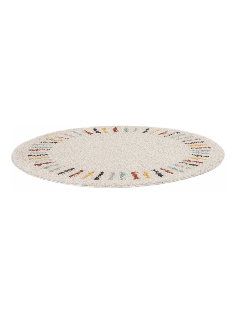Tapis salon RADI 3 en polypropylène doux et soyeux Beige - Kiabi