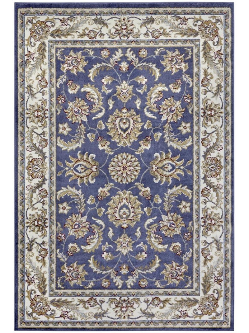 Tapis salon reni, oriental Bleu - Kiabi