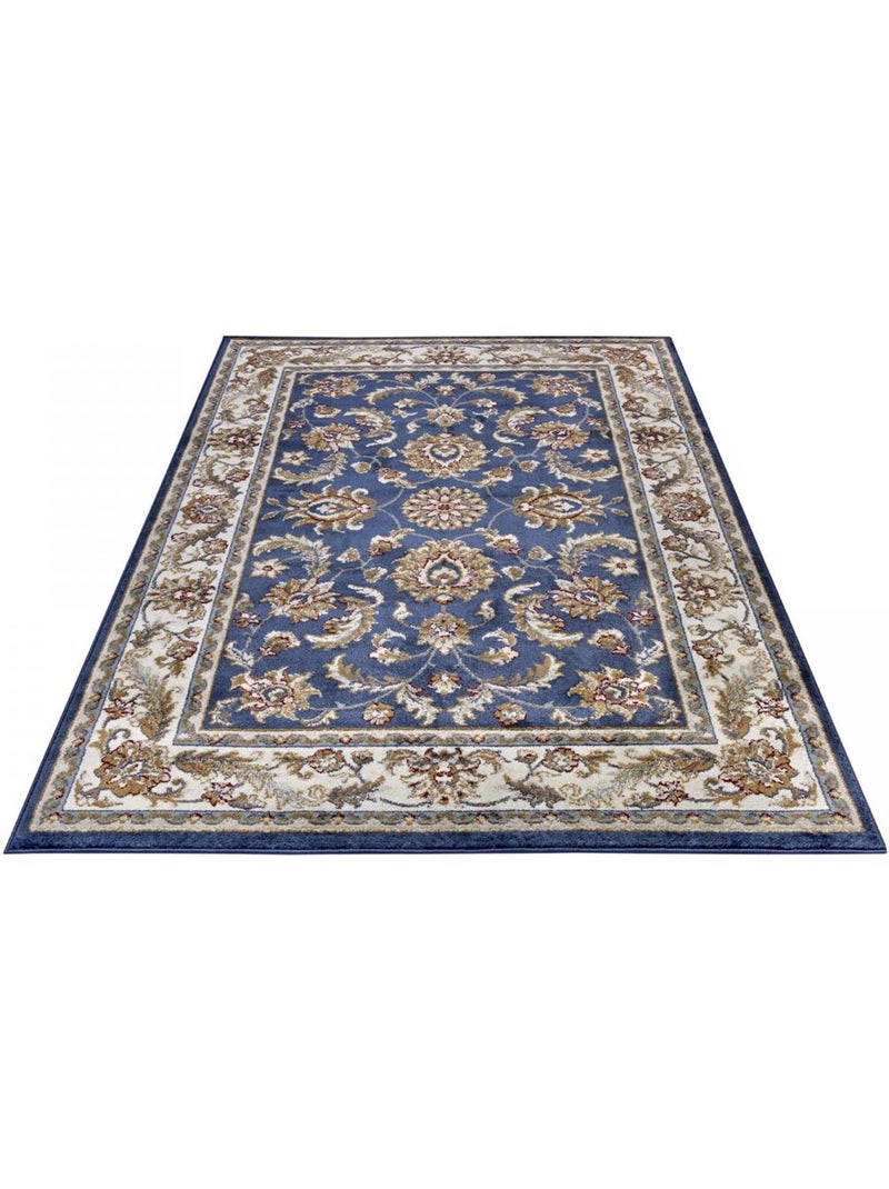 Tapis salon reni, oriental Bleu - Kiabi