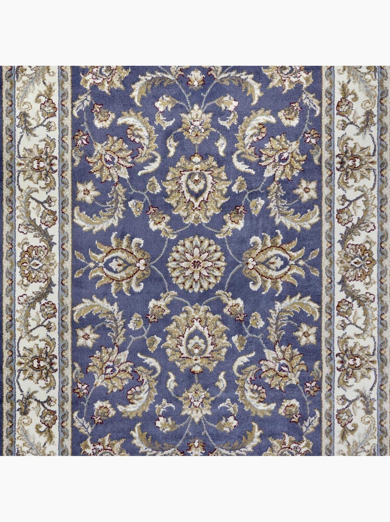 Tapis salon reni, oriental Bleu - Kiabi