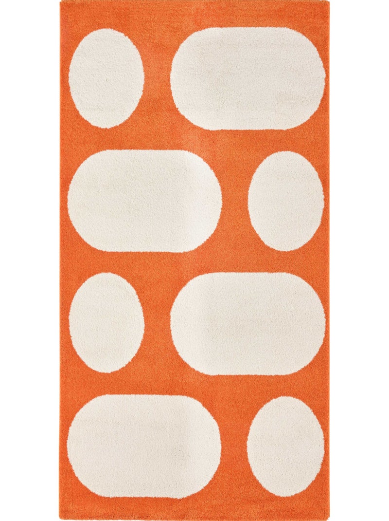Tapis salon retro Groovy Orange - Kiabi