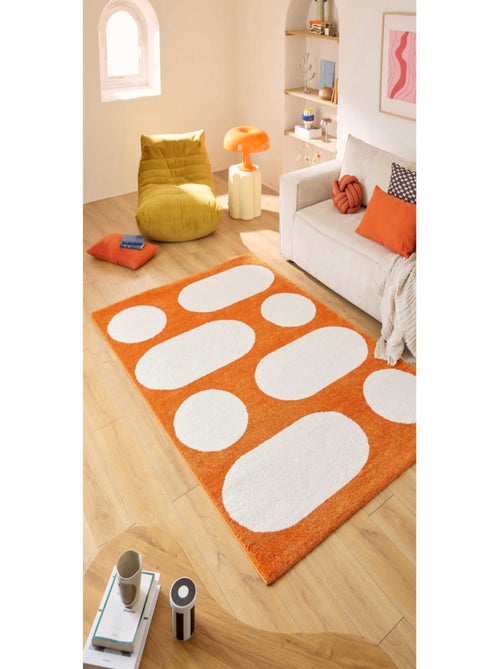 Tapis salon retro Groovy - Kiabi