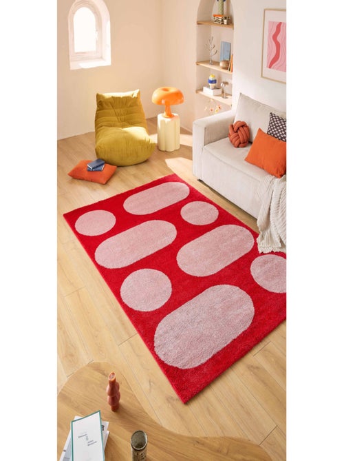 Tapis salon retro Groovy - Kiabi