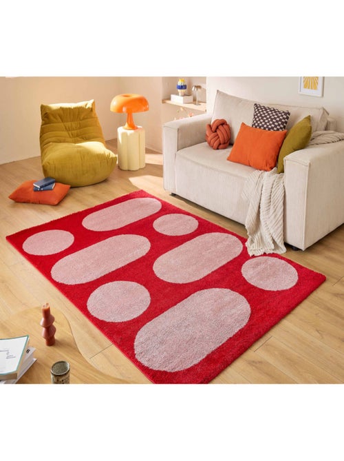 Tapis salon retro Groovy - Kiabi