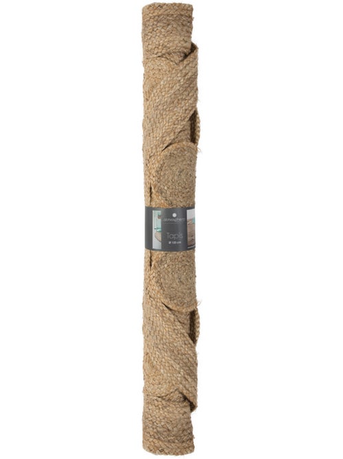 Tapis salon rond en jute ESRA - Kiabi