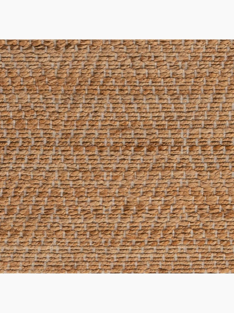 Tapis salon rond, fait main en jute Beige - Kiabi