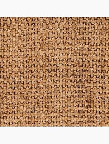 Tapis salon rond, fait main en jute