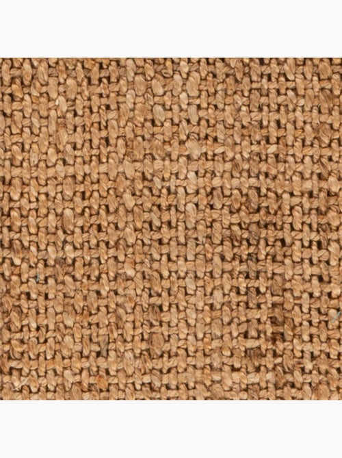 Tapis salon rond, fait main en jute - Kiabi
