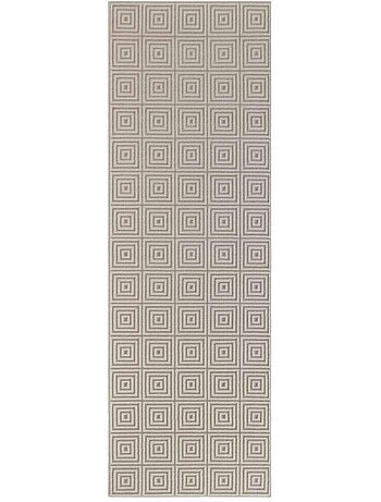 Tapis salon tourmaline, motif géométrique