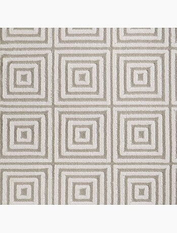 Tapis salon tourmaline, motif géométrique
