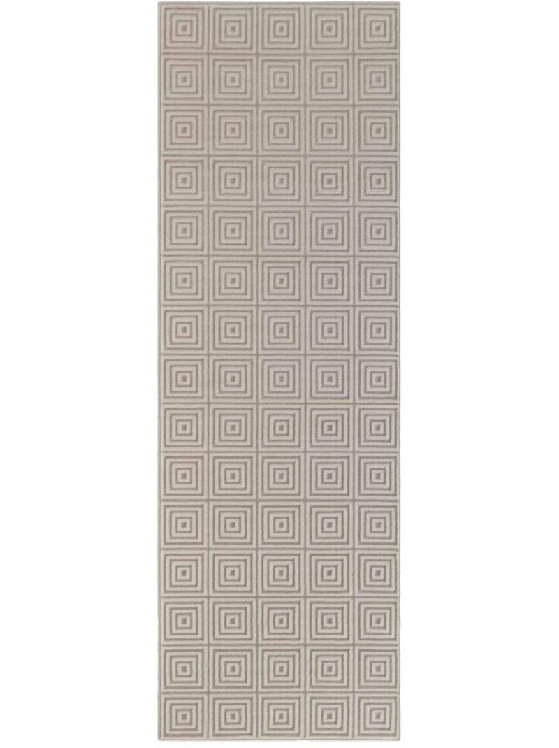 Tapis salon tourmaline, motif géométrique Ecru - Kiabi