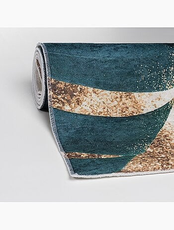 Tapis Salon Tropical avec Feuilles