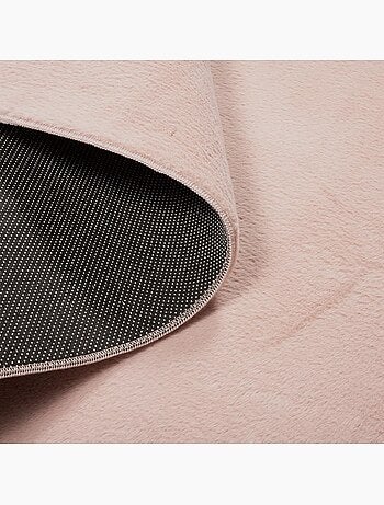 Tapis chambre ultra doux, uni et lavable lyn50, aussi idéal pour la chambre