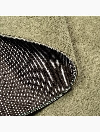 Tapis chambre ultra doux, uni et lavable lyn50, aussi idéal pour la chambre