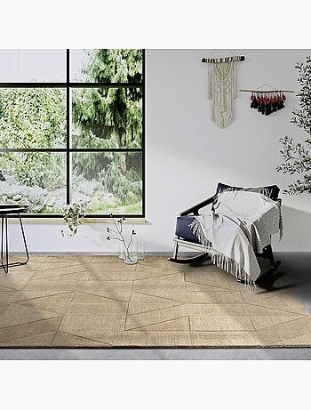 Tapis salon ursule, motif géométrique