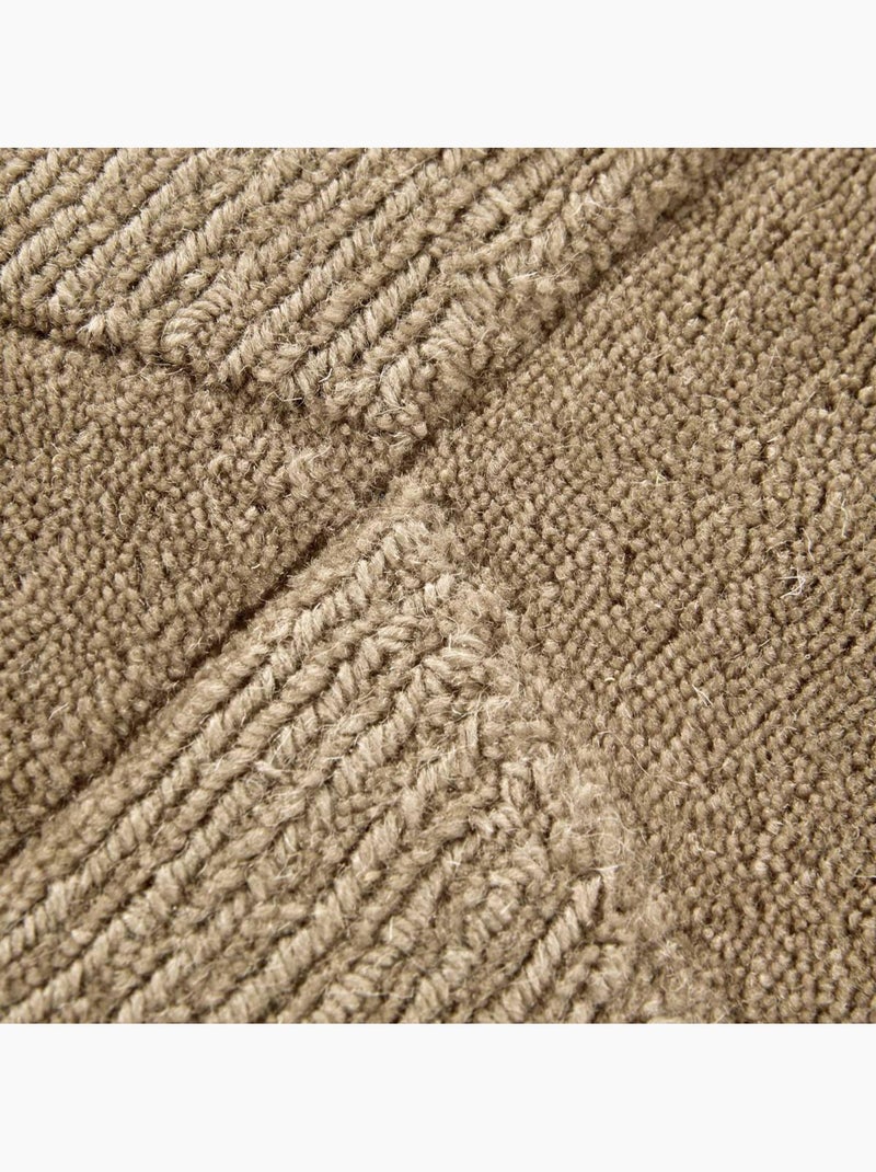 Tapis salon ursule, motif géométrique Beige - Kiabi