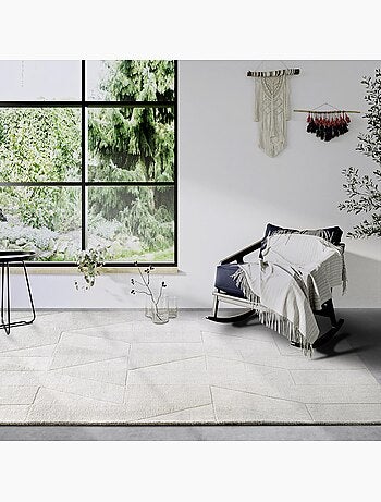 Tapis salon ursule, motif géométrique