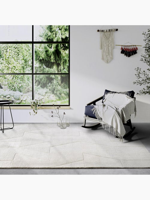 Tapis salon ursule, motif géométrique - Kiabi
