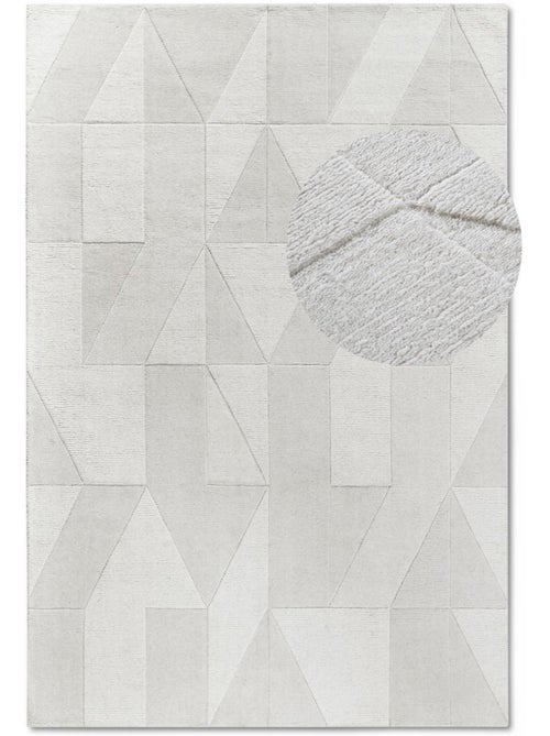 Tapis salon ursule, motif géométrique - Kiabi