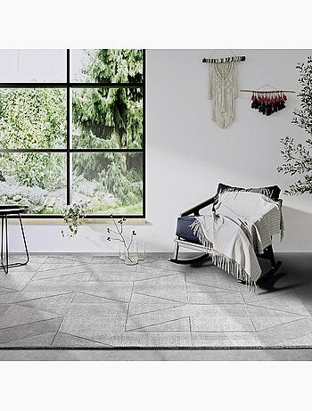Tapis salon ursule, motif géométrique