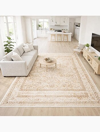 Tapis salon vintage patiné, design élégant intemporel lyn1 von