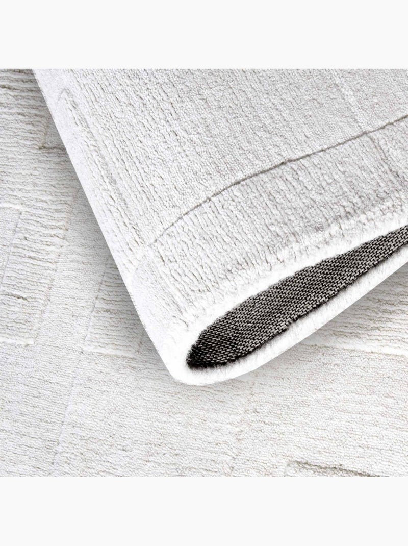 Tapis salon wilhelmine, motif géométrique Ecru - Kiabi