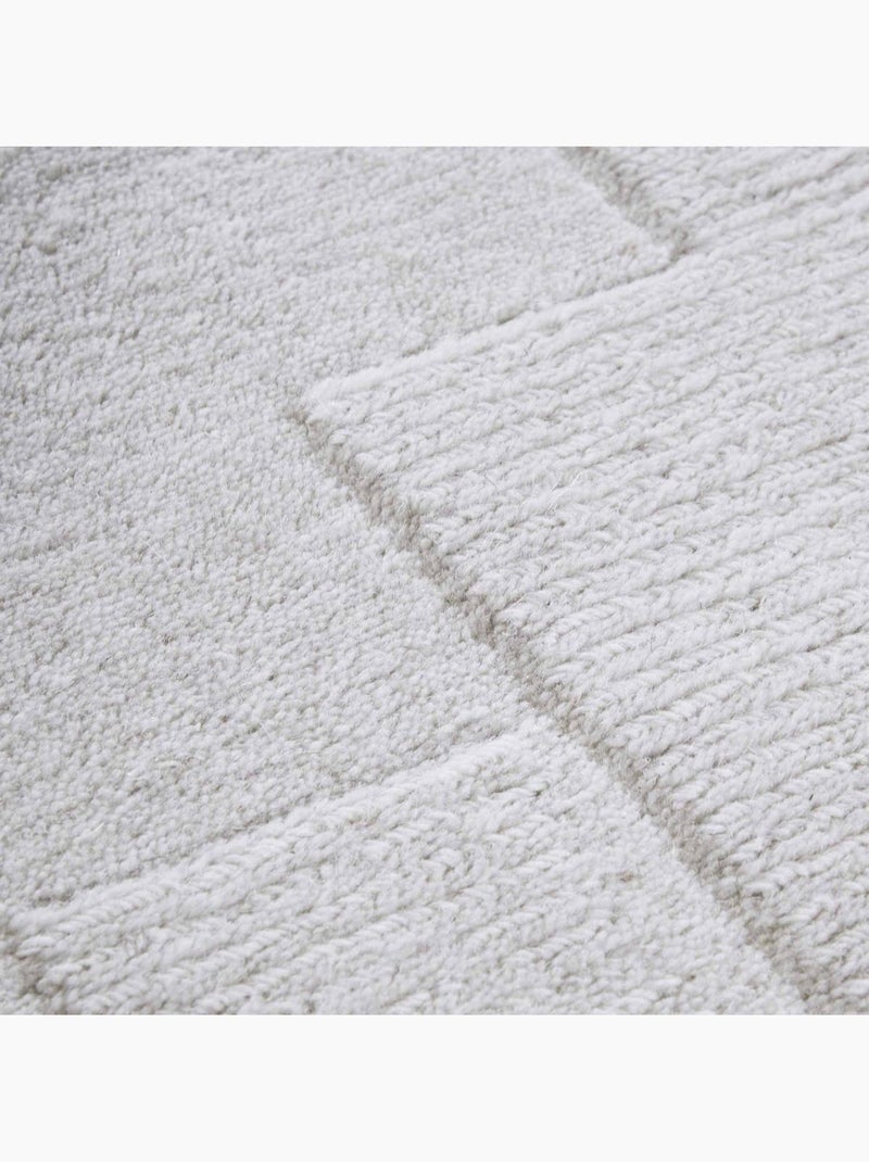 Tapis salon wilhelmine, motif géométrique Ecru - Kiabi