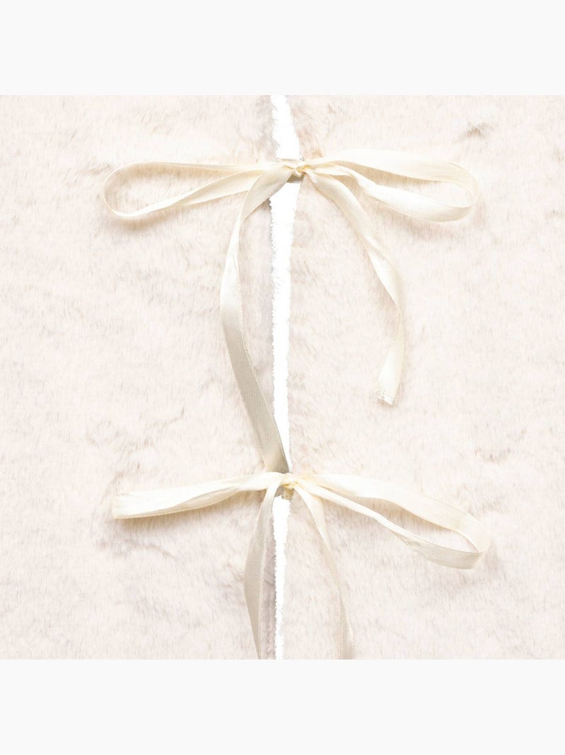 Tapis sapin fourrure creme Blanc - Kiabi