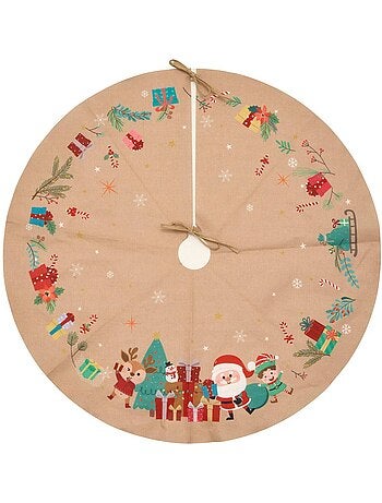 Tapis sapin pere noel jute d90