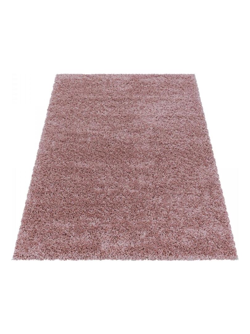 Tapis Shaggy X Shaggy Sy Rose Oeko Tex Id Al Pour Salon Rose