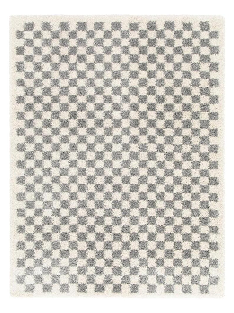 Tapis shaggy design salon Hays Gris - Kiabi